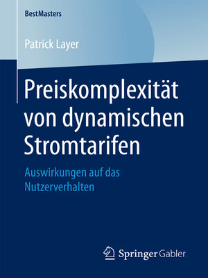 cover image of Preiskomplexität von dynamischen Stromtarifen
